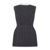 THE SLEEVELESS WOOL VEST TAILORED STITCHING
